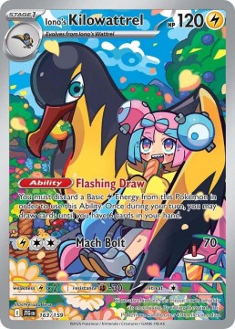 Iono's Kilowattrel #163 - Pokemon Journey Together