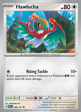 Hawlucha #89 - Pokemon Prismatic Evolutions