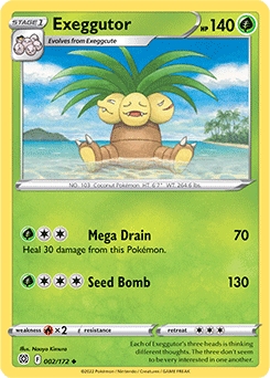 Exeggutor REVERSE HOLO #2 - Pokemon Stars