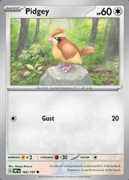 Pidgey #162 - Pokemon Obsidian Flames