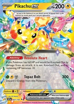 Pikachu EX #57 - Pokemon Surging Sparks 
