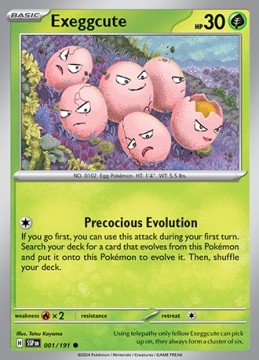 Exeggcute REVERSE HOLO #1 - Pokemon Surging Sparks