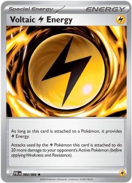 Voltaic Lightning Energy HOLO #84 - Pokemon Pitch Black 