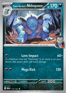 Team Rocket's Nidoqueen #116 - Pokemon Destined Rivals