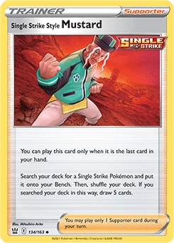 Single Strike Style Mustard #134 - Pokemon Battle Styles