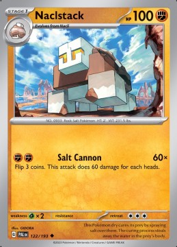 Naclstack REVERSE HOLO #122 - Pokemon Paldea Evolved