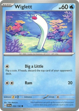 Wiglett REVERSE HOLO #56 - Pokemon Scarlet & Violet