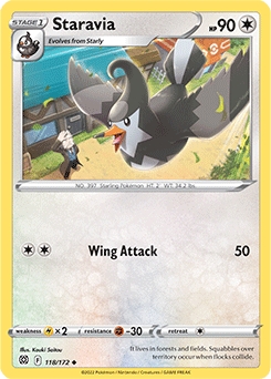 Staravia #118 - Pokemon Brilliant Stars