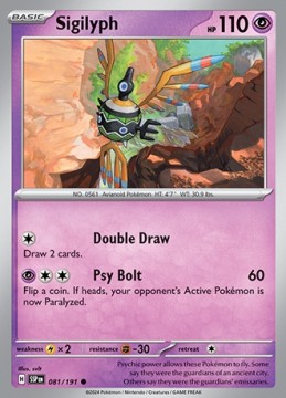 Sigilyph #81 - Pokemon Surging Sparks