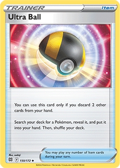 Ultra Ball REVERSE HOLO #150 - Pokemon Brilliant Stars 