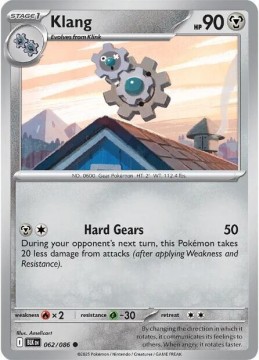 Klang REVERSE HOLO #62 - Pokemon Black Bolt 