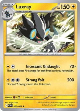 Luxray REVERSE HOLO #28 - Pokemon Perfect Order 
