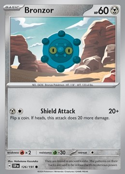Bronzor #126 - Pokemon Surging Sparks
