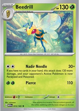 Beedrill #15 - Pokemon Scarlet & Violet 151 