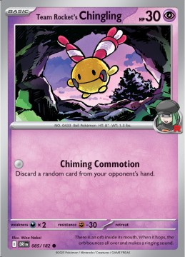 Chingling REVERSE HOLO #85 - Pokemon Destined Rivals