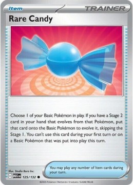 Rare Candy REVERSE HOLO #125 - Pokemon Mega Evolution