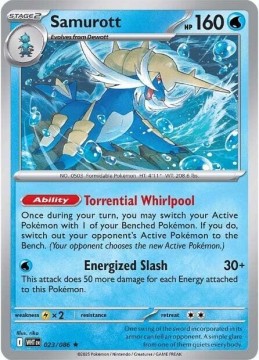 Samurott HOLO #23 - Pokemon White Flare