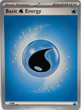 Basic Water Energy HOLO #3 - Pokemon Mega Evolution Energy