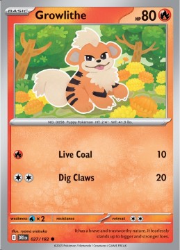 Growlithe #27 - Pokemon Destined Rivals
