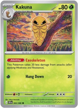 Kakuna REVERSE HOLO #2 - Pokemon Chaos Rising