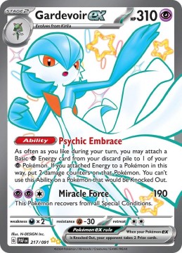 Gardevoir EX #217 - Pokemon Paldean Fates 