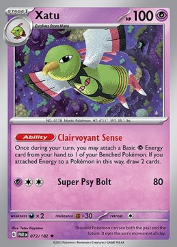 Xatu HOLO #72 - Pokemon Paradox Rift 