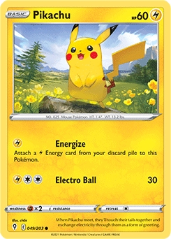 Pikachu #49 - Pokemon Evolving Skies