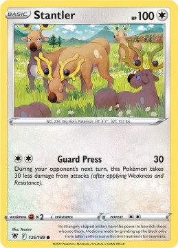 Stantler REVERSE HOLO #125 - Pokemon Astral Radiance 