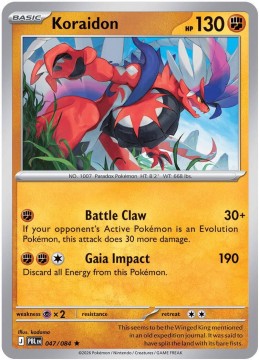 Koraidon REVERSE HOLO #47 - Pokemon Pitch Black