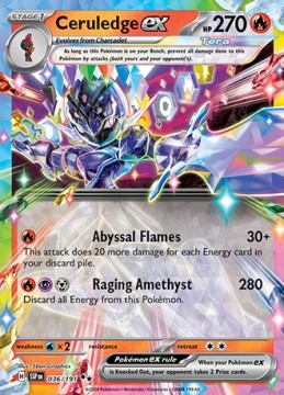 Ceruledge EX #36 - Pokemon Surging Sparks 