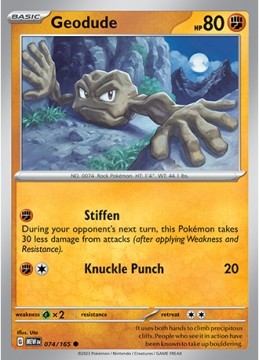 Geodude #74 Pokemon Scarlet & Violet 151