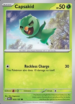 Capsakid #23 - Pokemon Obsidian Flames
