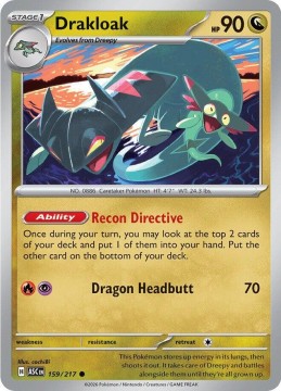 Drakloak ENERGY PATTERN #159 - Pokemon Ascended Heroes 