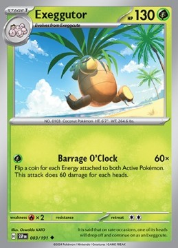 Exeggutor #3 - Pokemon Surging Sparks