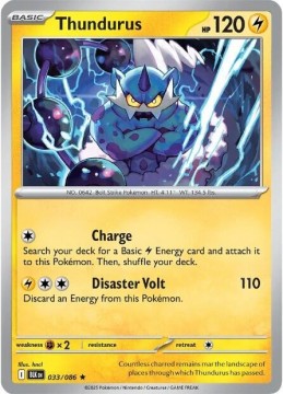 Thundurus POKEBALL HOLO #33 - Pokemon Black Bolt