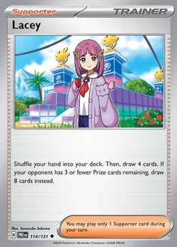 Lacey REVERSE HOLO #114 - Pokemon Prismatic Evolutions 
