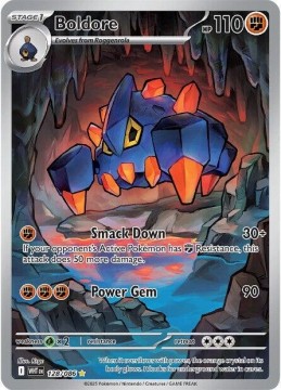Boldore #128 - Pokemon White Flare