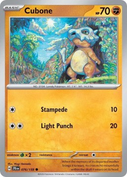 Cubone #76 - Pokemon Journey Together 