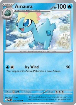 Amaura REVERSE HOLO #23 - Pokemon Perfect Order