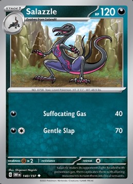 Salazzle #140 - Pokemon Obsidian Flames