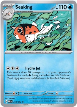 Seaking REVERSE HOLO #14 - Pokemon Pitch Black 