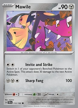Mawile REVERSE HOLO #112 - Pokemon Temporal Forces
