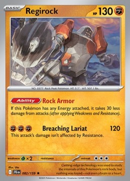Regirock HOLO #82 - Pokemon Journey Together