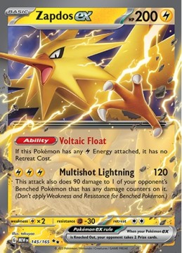 Zapdos EX #145 - Pokemon Scarlet & Violet 151 