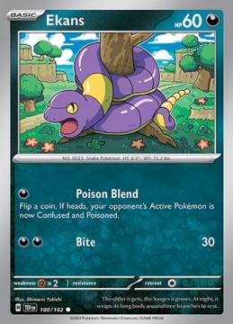 Ekans REVERSE HOLO #100 - Pokemon Temporal Forces