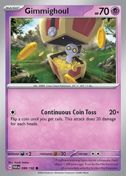 Gimmighoul #88 - Pokemon Paradox Rift 