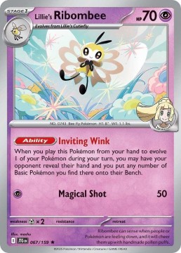 Lillie's Ribombee HOLO #67 - Pokemon Journey Together 