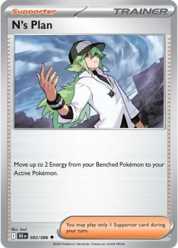 N's Plan POKEBALL HOLO #83 - Pokemon Black Bolt 