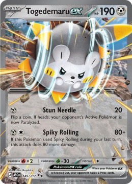 Togedemaru EX #149 - Pokemon Ascended Heroes