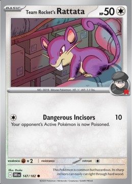 Team Rocket's Rattata #147 - Pokemon Destined Rivals